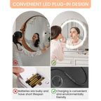 Miroir de maquillage Miroir de courtoisie avec lumières