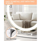 Miroir de maquillage Miroir de courtoisie avec lumières