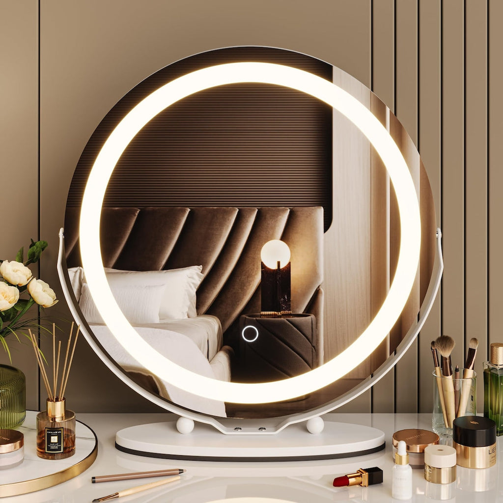 Miroir de maquillage Miroir de courtoisie avec lumières