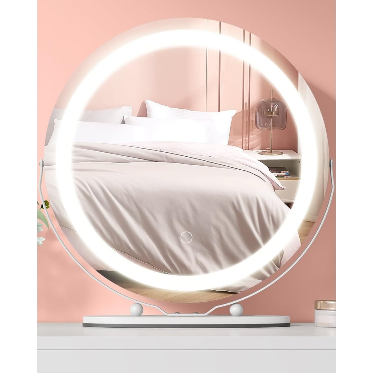 Miroir de maquillage Miroir de courtoisie avec lumières