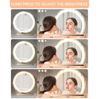 Miroir de maquillage Miroir de courtoisie avec lumières