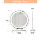 Miroir de maquillage Miroir de courtoisie avec lumières