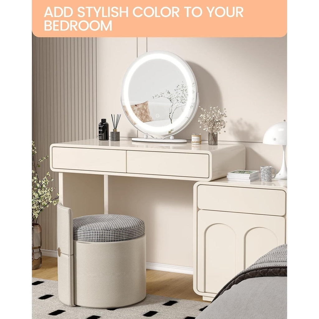 Miroir de maquillage Miroir de courtoisie avec lumières