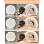 Miroir de maquillage Miroir de courtoisie avec lumières