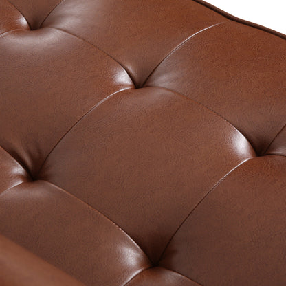 Canapé 3 places capitonné contemporain Malinta par Christopher Knight Home - 82,25 L x 33,00 l x 33,00 H