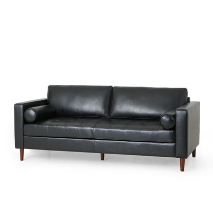 Canapé 3 places capitonné contemporain Malinta par Christopher Knight Home - 82,25 L x 33,00 l x 33,00 H