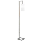 Lampadaire haut Malva 67,75 avec abat-jour en verre - 11 pouces de large