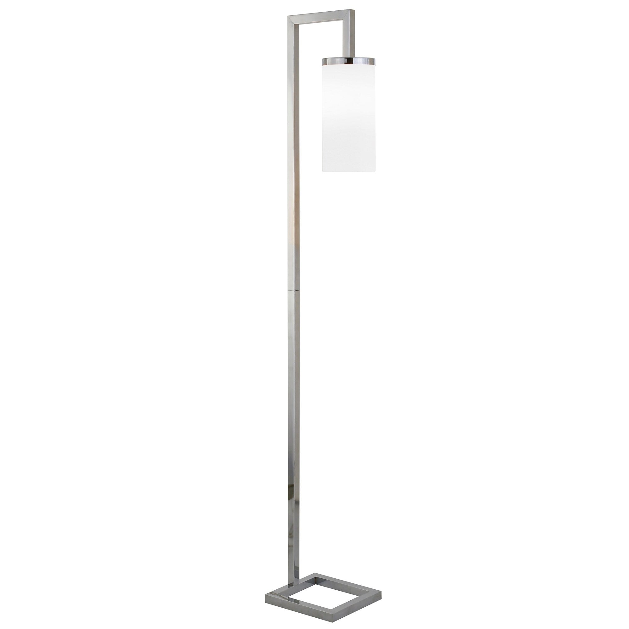 Lampadaire haut Malva 67,75 avec abat-jour en verre - 11 pouces de large