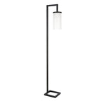 Lampadaire haut Malva 67,75 avec abat-jour en verre - 11 pouces de large