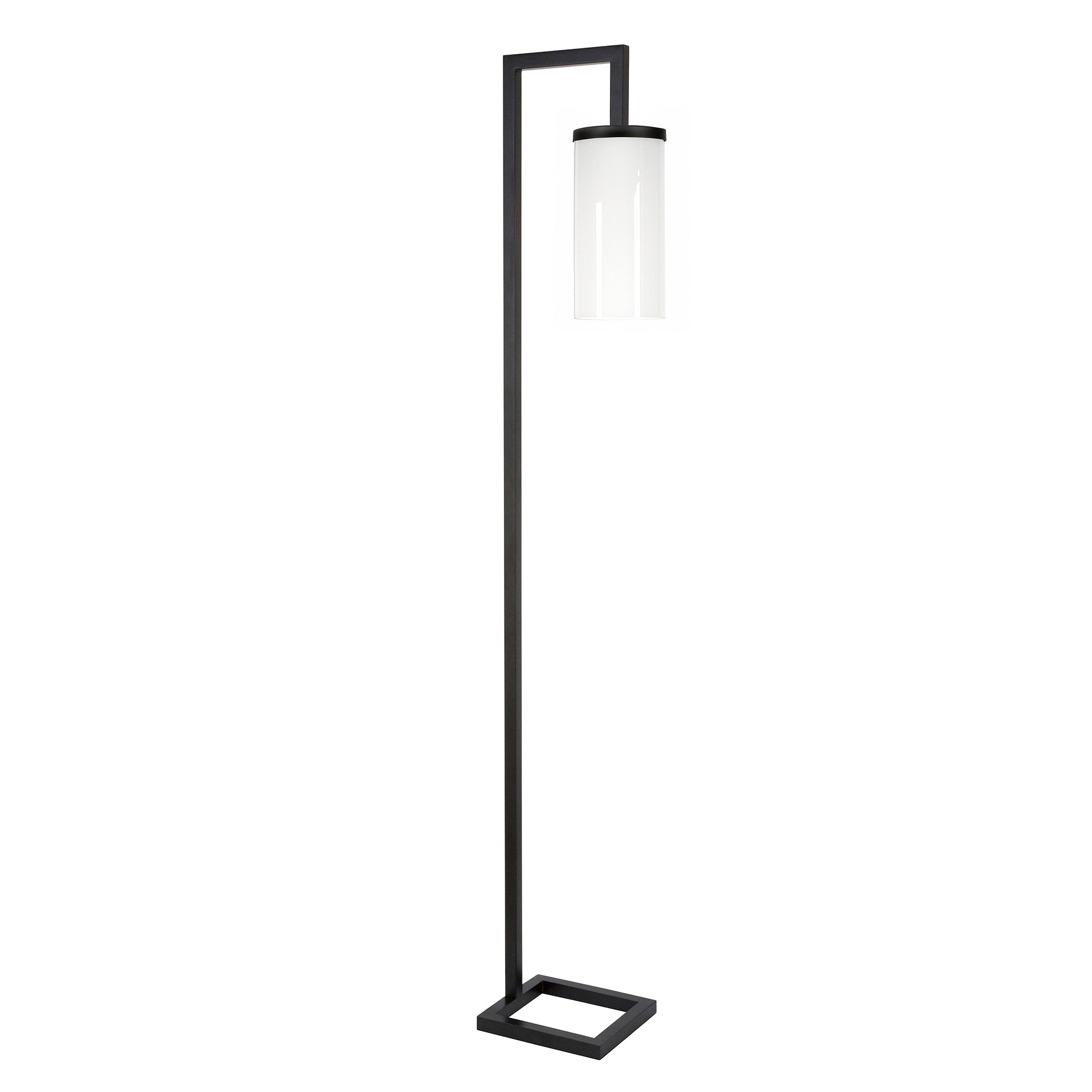 Lampadaire haut Malva 67,75 avec abat-jour en verre - 11 pouces de large