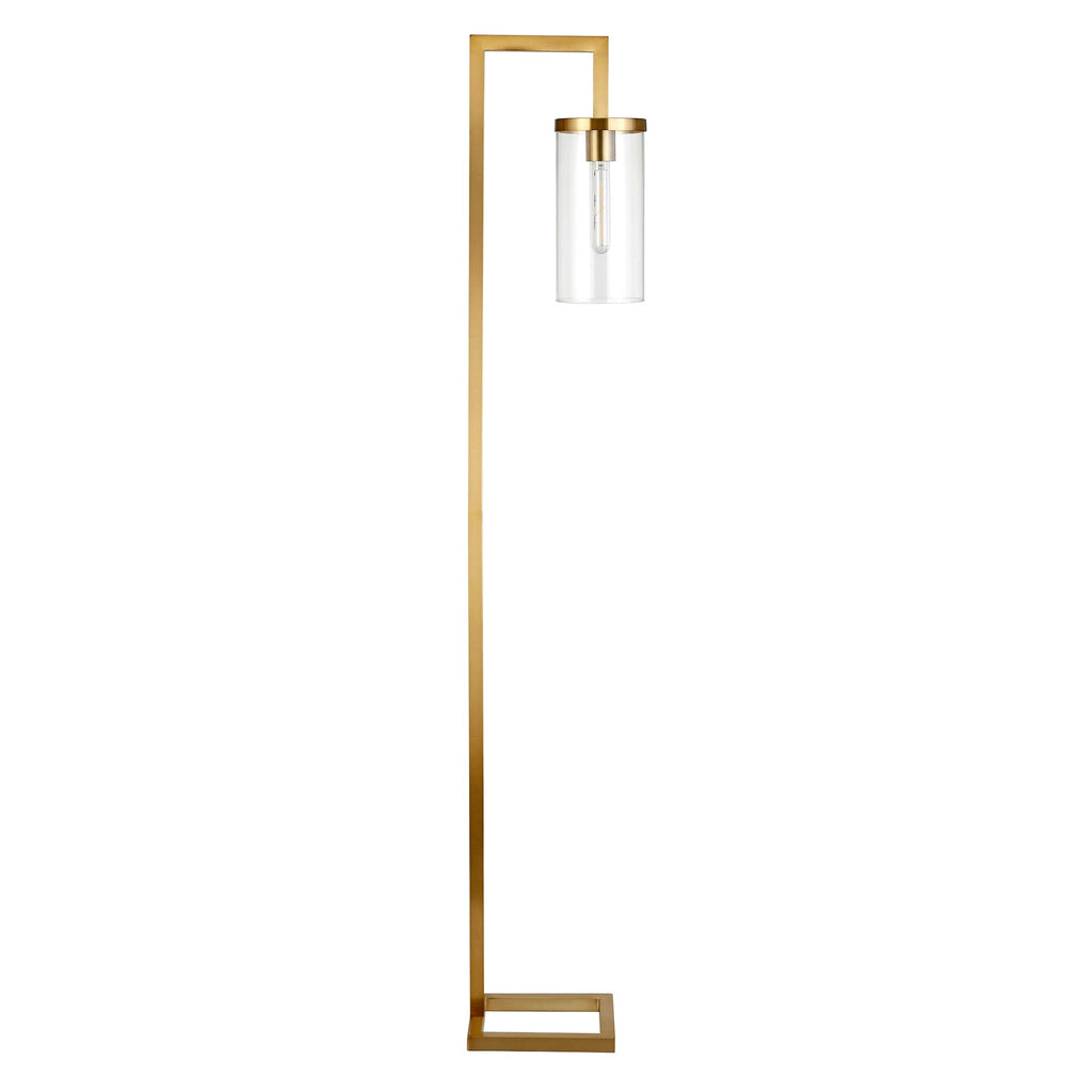 Lampadaire haut Malva 67,75 avec abat-jour en verre - 11 pouces de large