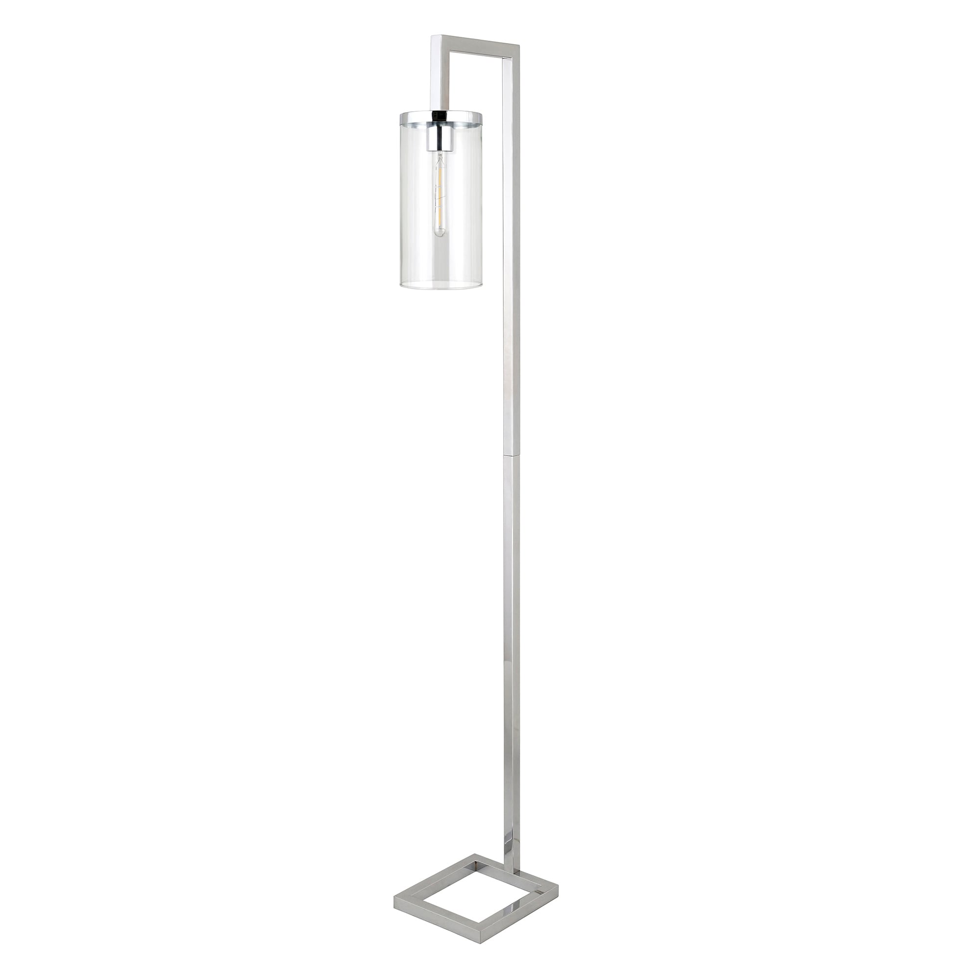 Lampadaire haut Malva 67,75 avec abat-jour en verre - 11 pouces de large