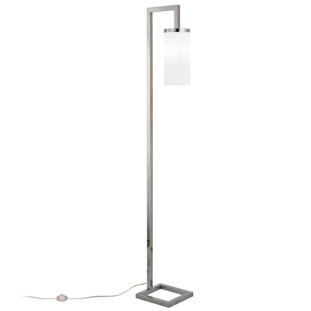Lampadaire haut Malva 67,75 avec abat-jour en verre - 11 pouces de large