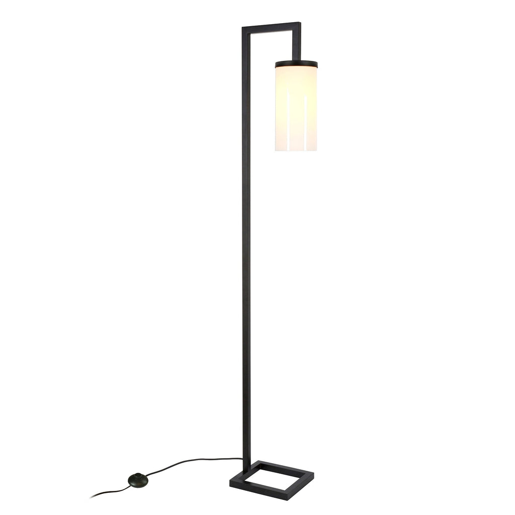 Lampadaire haut Malva 67,75 avec abat-jour en verre - 11 pouces de large