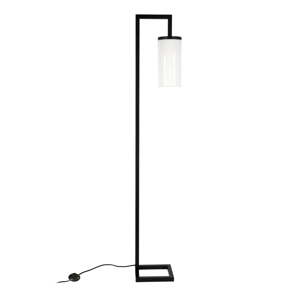 Lampadaire haut Malva 67,75 avec abat-jour en verre - 11 pouces de large