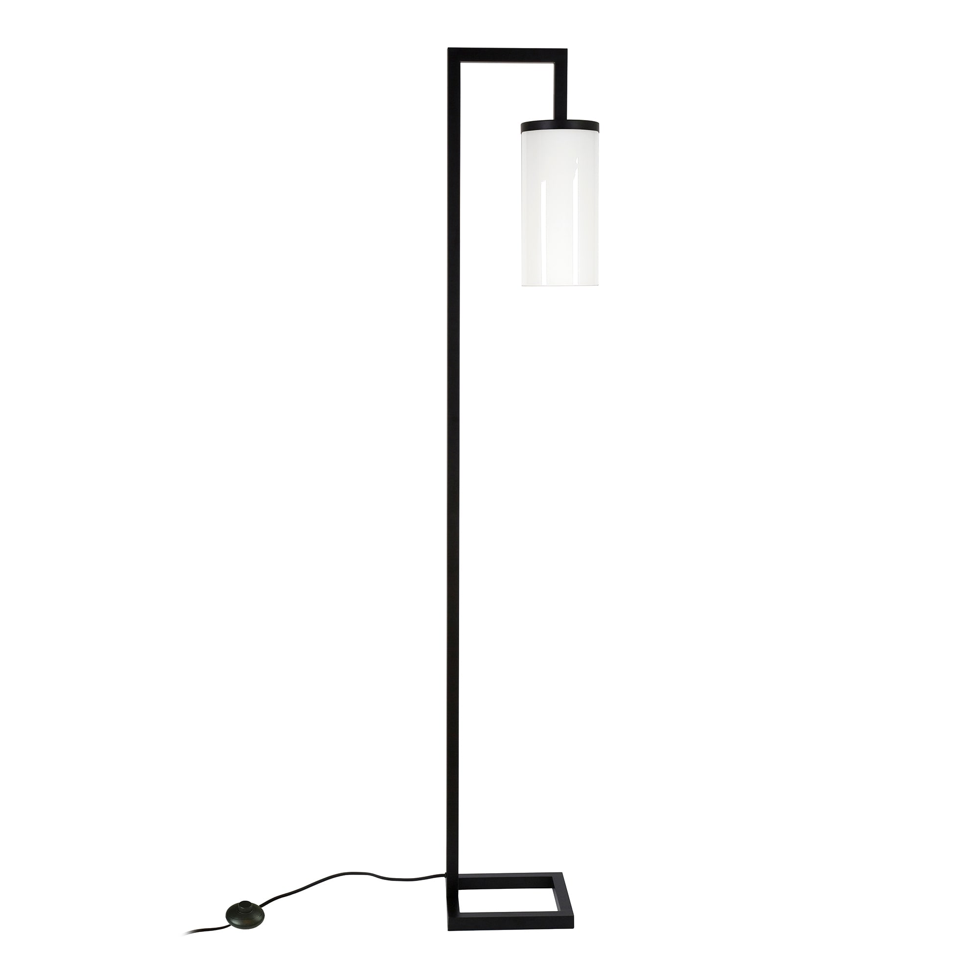 Lampadaire haut Malva 67,75 avec abat-jour en verre - 11 pouces de large