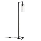Lampadaire haut Malva 67,75 avec abat-jour en verre - 11 pouces de large