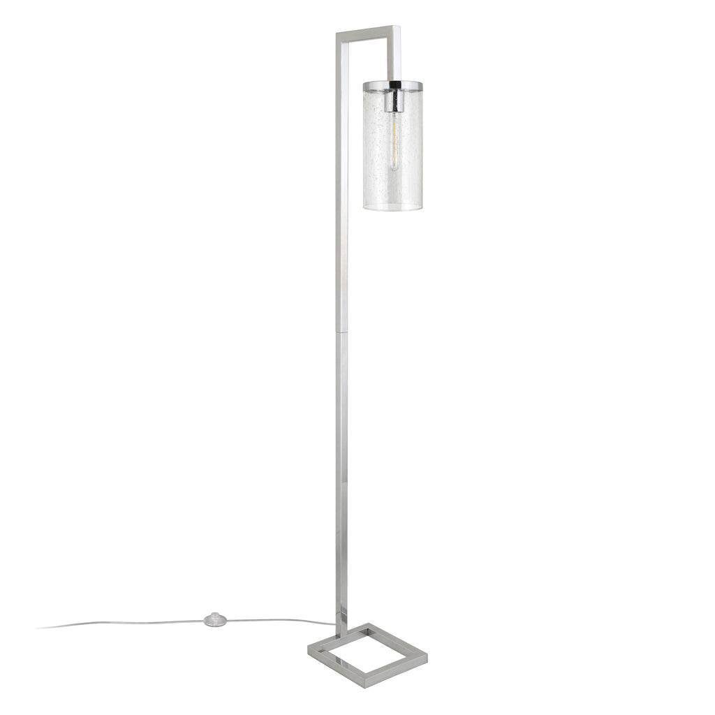 Lampadaire haut Malva 67,75 avec abat-jour en verre - 11 pouces de large