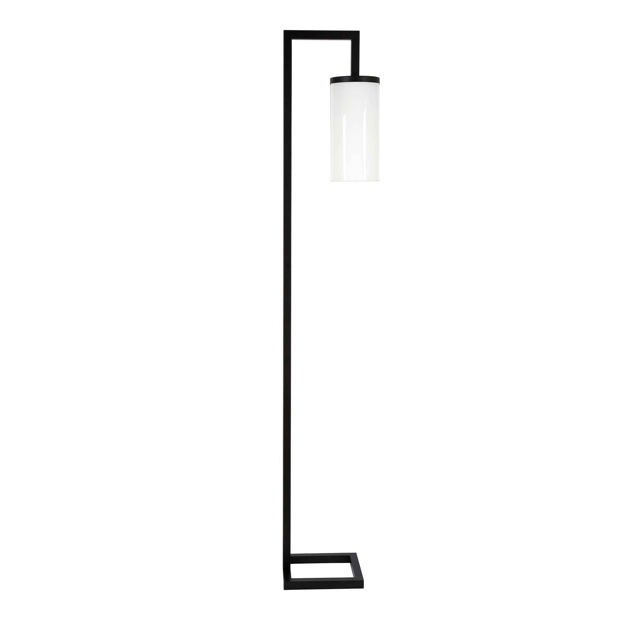 Lampadaire haut Malva 67,75 avec abat-jour en verre - 11 pouces de large