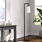Lampadaire haut Malva 67,75 avec abat-jour en verre - 11 pouces de large