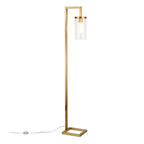 Lampadaire haut Malva 67,75 avec abat-jour en verre - 11 pouces de large