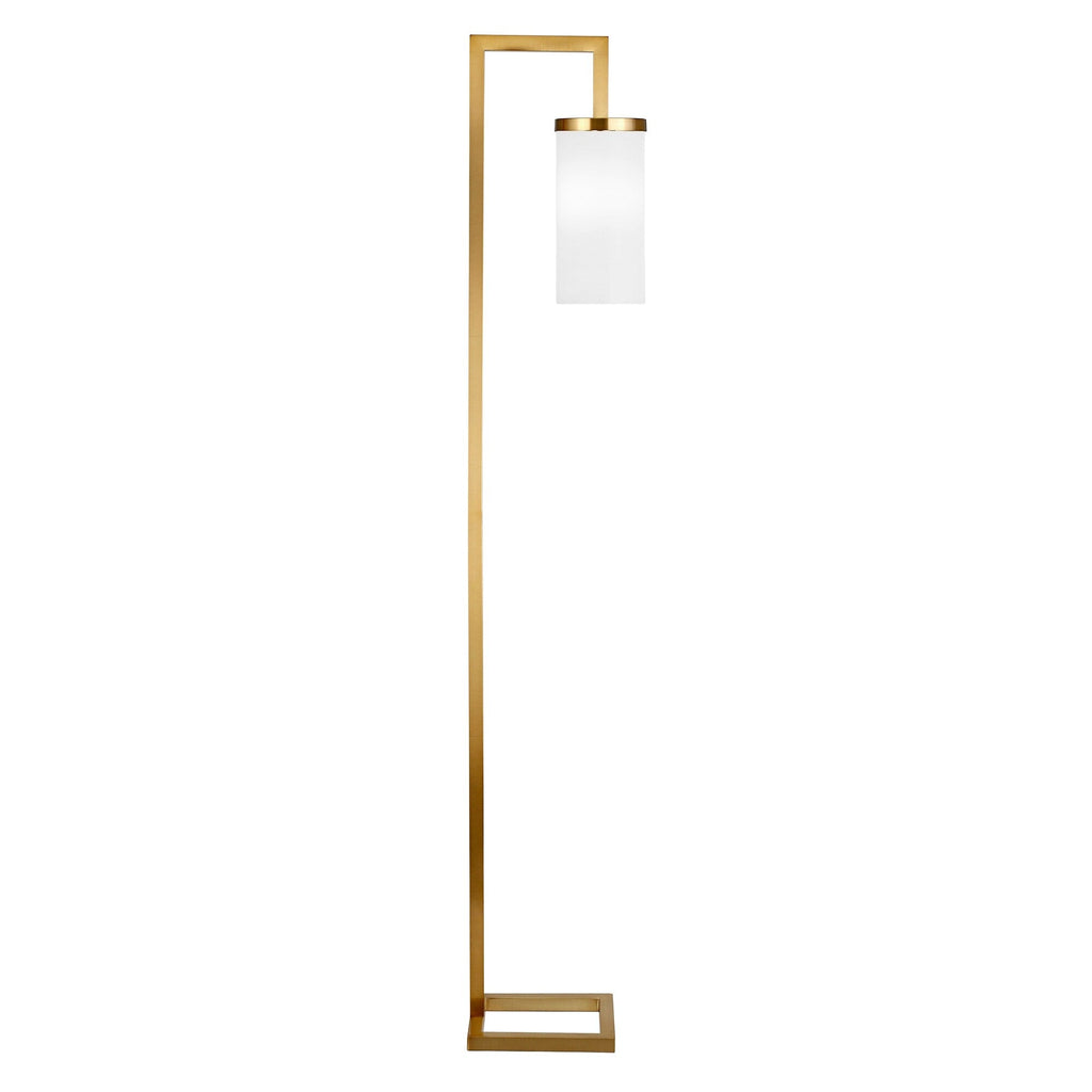 Lampadaire haut Malva 67,75 avec abat-jour en verre - 11 pouces de large