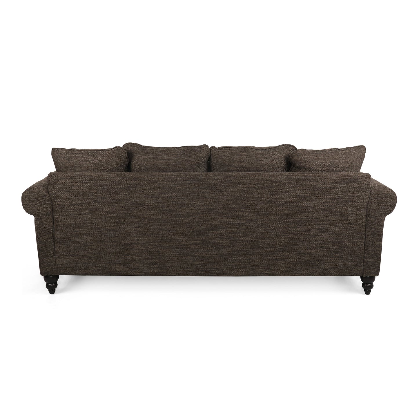 Canapé 3 places en tissu Manbow avec coussins et garniture cloutée par Christopher Knight Home