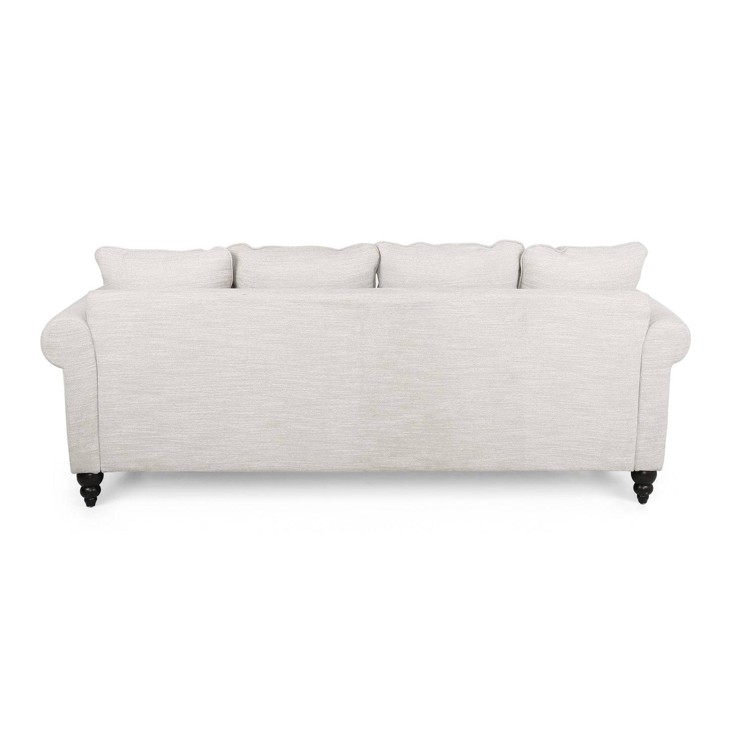 Canapé 3 places en tissu Manbow avec coussins et garniture cloutée par Christopher Knight Home