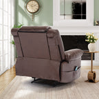 Fauteuil inclinable manuel avec massage 8 points, chauffant, réglable et cadre robuste pour salon