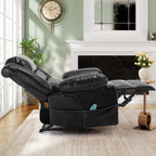 Fauteuil inclinable manuel avec massage 8 points, chauffant, réglable et cadre robuste pour salon