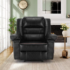 Fauteuil inclinable manuel avec massage 8 points, chauffant, réglable et cadre robuste pour salon