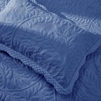 Taies d'oreiller matelassées brodées MarCielo, 2 pièces, 100 % coton