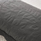 Taies d'oreiller matelassées brodées MarCielo, 2 pièces, 100 % coton