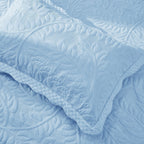Taies d'oreiller matelassées brodées MarCielo, 2 pièces, 100 % coton