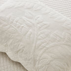 Taies d'oreiller matelassées brodées MarCielo, 2 pièces, 100 % coton