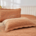 Taies d'oreiller matelassées brodées MarCielo, 2 pièces, 100 % coton