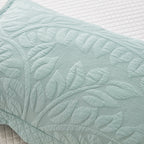 Taies d'oreiller matelassées brodées MarCielo, 2 pièces, 100 % coton