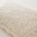 Taies d'oreiller matelassées brodées MarCielo, 2 pièces, 100 % coton