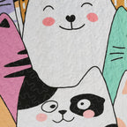 Parure de lit courtepointe pour enfants MarCielo motif chat WX202