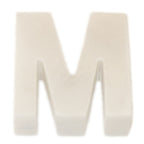 Lettre Helvetica en marbre blanc
