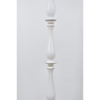 Lampadaire Maribelle 65H en résine blanche vieillie à rayures multiples - 65H x 17Rnd