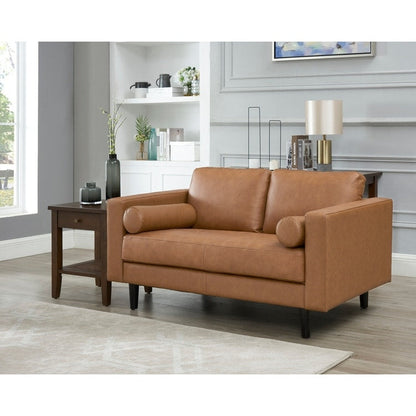 Canapé en cuir véritable du milieu du siècle pour salon, canapé de luxe, meubles pour maison, bureau, chambre à coucher