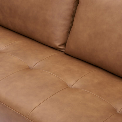 Canapé en cuir véritable du milieu du siècle pour salon, canapé de luxe, meubles pour maison, bureau, chambre à coucher