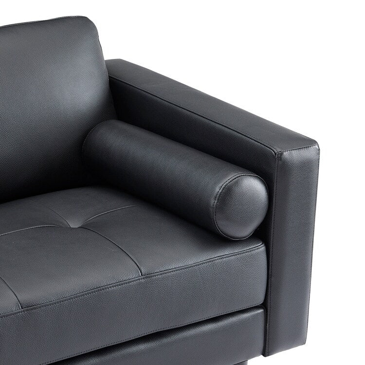 Canapé en cuir véritable du milieu du siècle pour salon, canapé de luxe, meubles pour maison, bureau, chambre à coucher