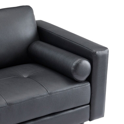 Canapé en cuir véritable du milieu du siècle pour salon, canapé de luxe, meubles pour maison, bureau, chambre à coucher