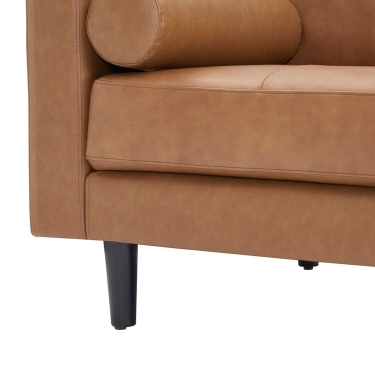 Canapé en cuir véritable du milieu du siècle pour salon, canapé de luxe, meubles pour maison, bureau, chambre à coucher