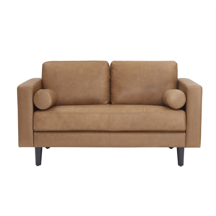 Canapé en cuir véritable du milieu du siècle pour salon, canapé de luxe, meubles pour maison, bureau, chambre à coucher