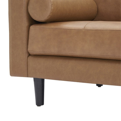 Canapé en cuir véritable du milieu du siècle pour salon, canapé de luxe, meubles pour maison, bureau, chambre à coucher