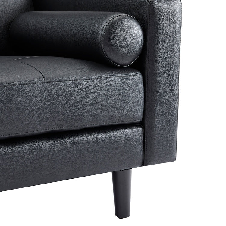 Canapé en cuir véritable du milieu du siècle pour salon, canapé de luxe, meubles pour maison, bureau, chambre à coucher
