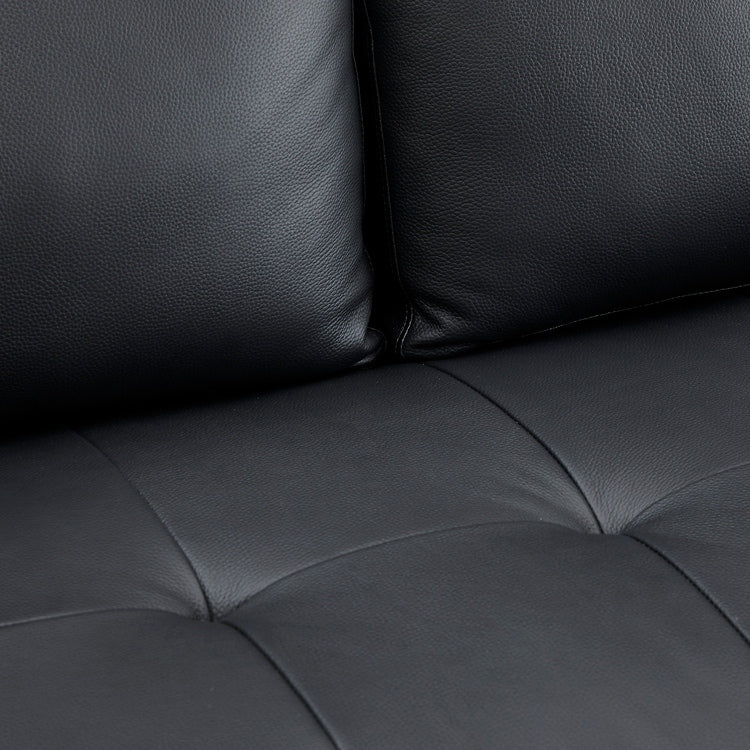 Canapé en cuir véritable du milieu du siècle pour salon, canapé de luxe, meubles pour maison, bureau, chambre à coucher